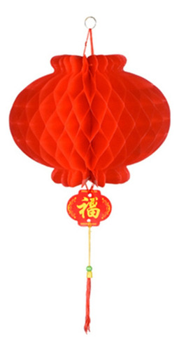 Yi 20 Farolillos Chinos De Papel Rojo, 10 Rojos