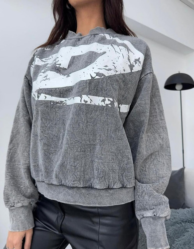 Buzo Maxibuzo Jaspeado Liviano Diseño Moda Premium Tendencia