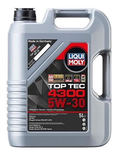 Lubricante Liqui Moly Top Tec 4300 5w-30 5 Lt