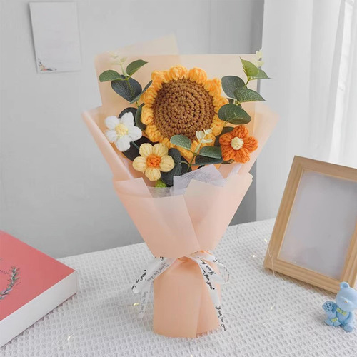 Flores De Crochet Bouquet Preservado Centropísima De Mesa