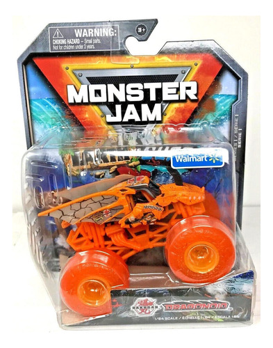 Monster Jam Earth Vs Surf Dragonoid Escala 1:64