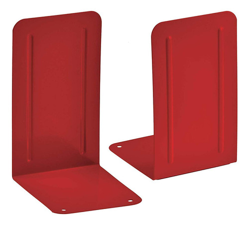 Acrimet Premium Pack De Sujetalibros (color Rojo) (1par)