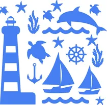 Comprar Vinil Decorativo Marino Barcos Niño Pared Cuarto Papel Tapiz