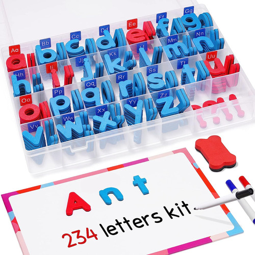 Kit De Letras Magnéticas De Joynote Classroom 234 Pcs Con Ta