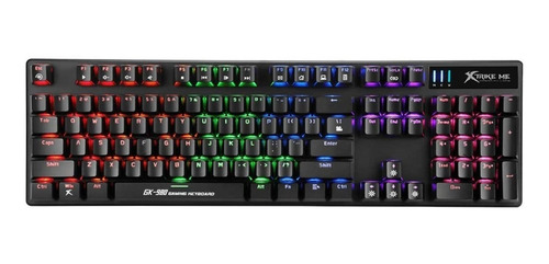 Teclado Gamer Mecánico Compacto Rgb Gk979 Alta Calidad