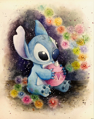 Juego Completo De Pintura Disney Stitch 5d Diy Diamond -1