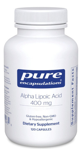 Ácido Alfa Lipoico 400 Mg Pure Encapsulations 120 Cápsulas