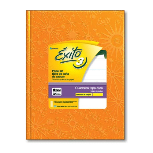 Cuaderno Exito Naranja - 16x21cm Rayado - 48 Hojas