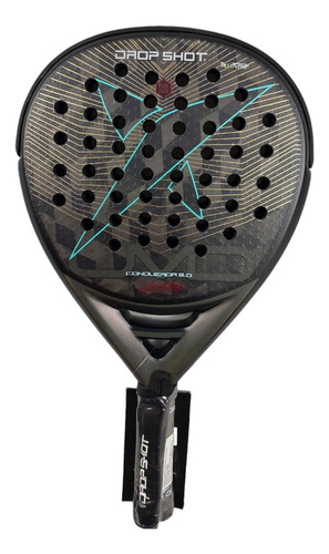 Pala De Padel Drop Shot Conqueror 9.0 Black Color Negro