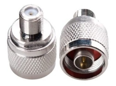 2x Conector Adaptador N Macho A F Hembra + Conector F X2