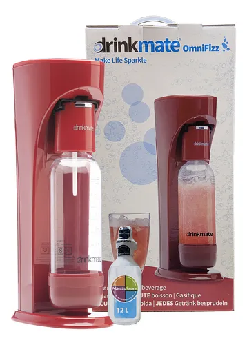 Drinkmate Máquina Para Hacer Bebidas Con Gas Color Rojo