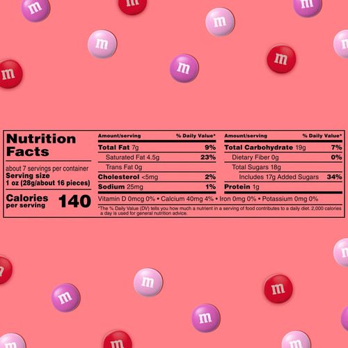 M&m's Strawberries & Creme San Valentin 210g Americano