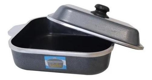 Olla Horno Eterna Aluminio Teflon 5 Litros Cuadrada 1500 Cuo