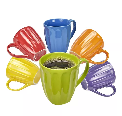 Juego de 6 Tazas de Vidrio para Café HYGGE