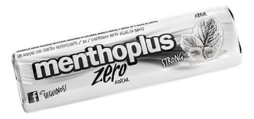 Caramelos Menthoplus Zero Sabor Strong X 12un