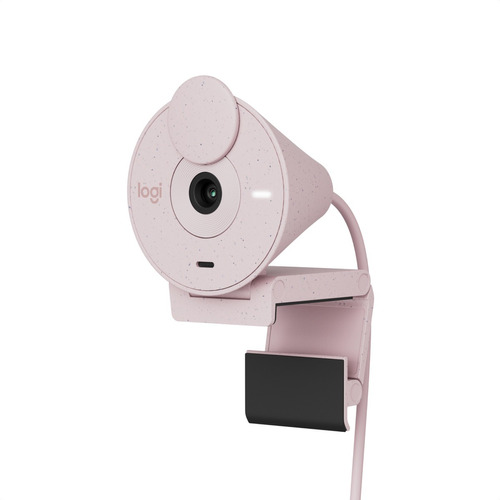 Logitech Brio 300, Webcam Full Hd 1080p, Rightlight 2, Rose