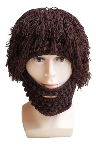 A Gorro Tejido Con Barba Para Niños, Máscara De Esquí