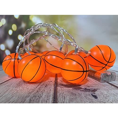 Cadena De Luces Tema De Baloncesto, Decoración Habitac...