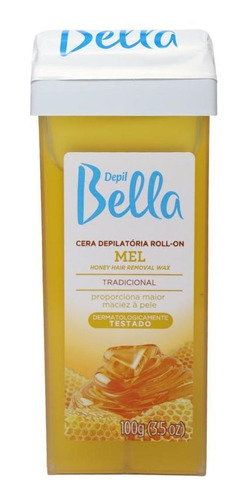 Cera Depilatória Roll-on Nutre Mel Corporal Depil Bella 100g