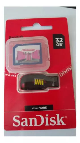 Wii Emuladores Combo Pack Sd 4gb + Pendrive 32gb