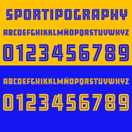 Sportipography Tipografía Font Tigres 2025 Archivos Otf Y Ai