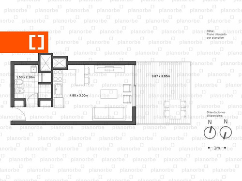 Venta De Apartamento Obra Construcción Monoambiente En Pocitos, Neo Buxareo Unidad 207