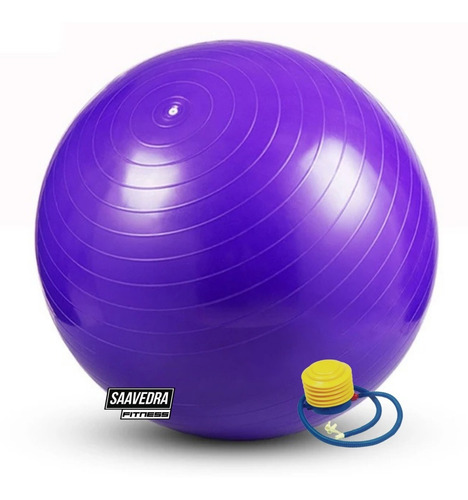 Pelota 65cm+inflador Pilates Yoga Esferodinamia Reforzada