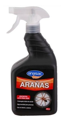 Insecticida Anasac Control Arañas Listo Para Usar 500cc. Np