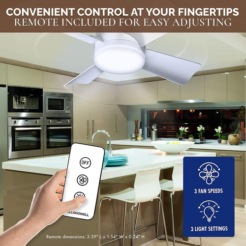 Ventilador De Techo Moderno Con Socket Enroscable Foco Led