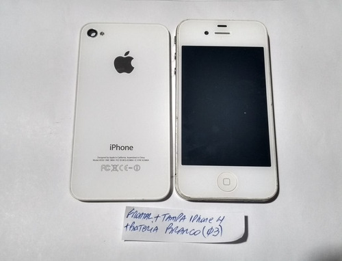 Frontal Display Lcd Ba Teria Tampa iPhone 4 A1332 Branco | MercadoLivre