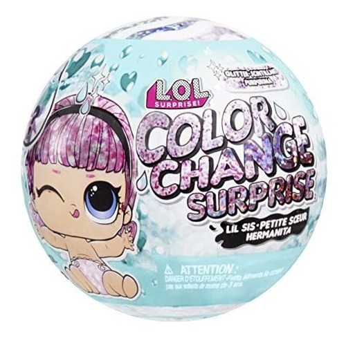 Lol Surprise Glitter Color Change Lil Sis Con 5 Sorpresas - 