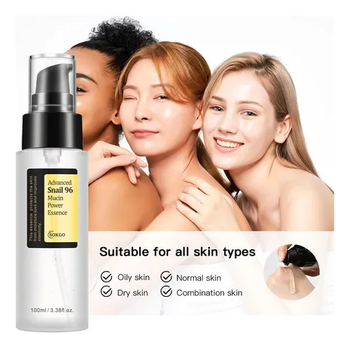 Sérum Sokgo Snail Mucin Para Hidratar Y Reparar La Piel De F