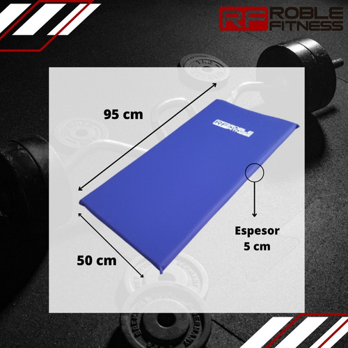 Imagen 3 de 8 de Colchoneta Gimnasia 95 X 50 X 5 Lona Ambas Caras Yoga Gym