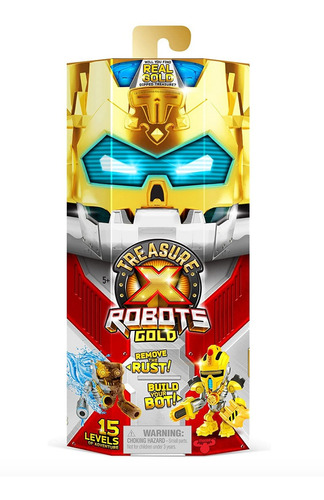 Treasure X Robots Gold - 1 Robot P/ Descubrir 15 Niveles *sk