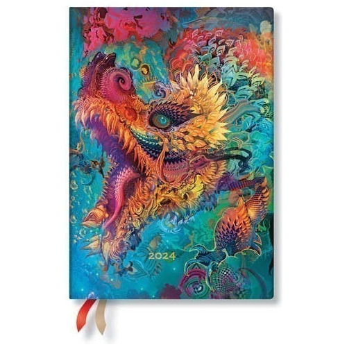 Agenda 2024 Paperblanks Semanal Midi - Humming Dragon