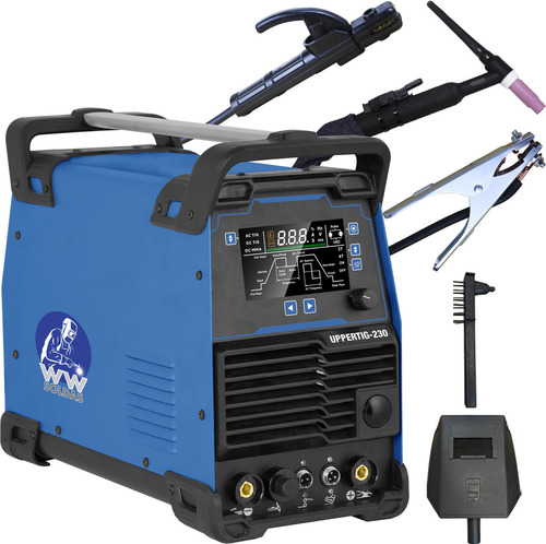 Máquina De Solda Inversora Tig Mma Pulsada Ac/dc Cor Azul Frequência 60 Hz
