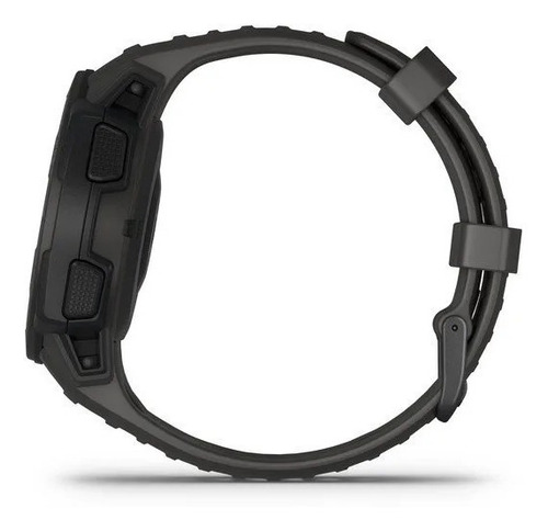 Smartwatch Garmin Instinct Estándar 0.9" caja 45mm de polímero reforzado con fibra graphite, malla graphite de silicona y bisel graphite de polímero reforzado con fibra