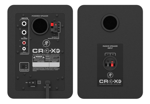 Imagen 2 de 4 de Juego De Monitores 4 Multimedia Con Bluetooth Mackie Cr4-xb