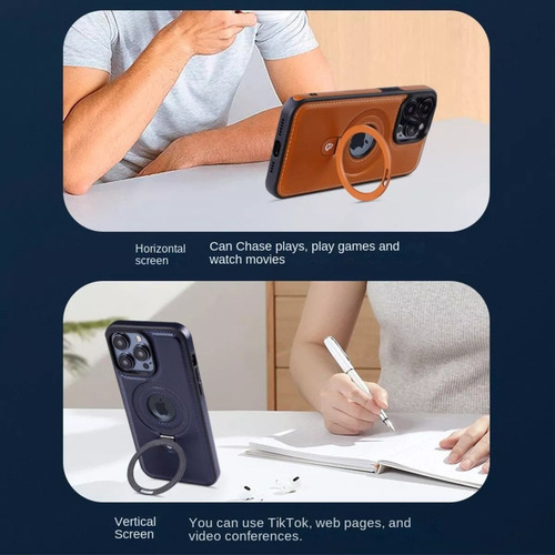 X Funda De Piel Auténtica For iPhone 15 Pro, Modelo