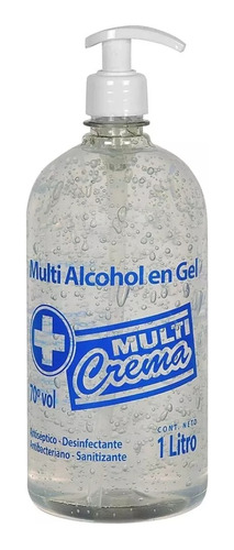 Alcohol En Gel Dispensador Multi Crema 70° Vol Desinfectante