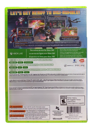Digimon All Star Rumble Xbox 360 En Español (Reacondicionado)