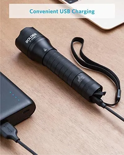 Anker Bolder - Linterna Uv Recargable, Detector Ultravioleta