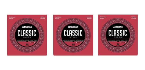 Daddario Ej27 Classic Encordado Clasica Criolla Pack 3