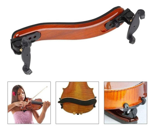 Cojin Para Violín Ajustable Soporte 4/4 3/4 Descansa Hombro