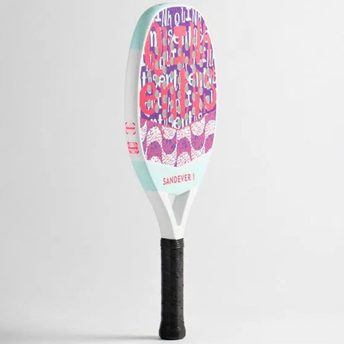 Raquete Beach Tennis Btr 500 Fibra De Vidro Sandever Cor Roxo
