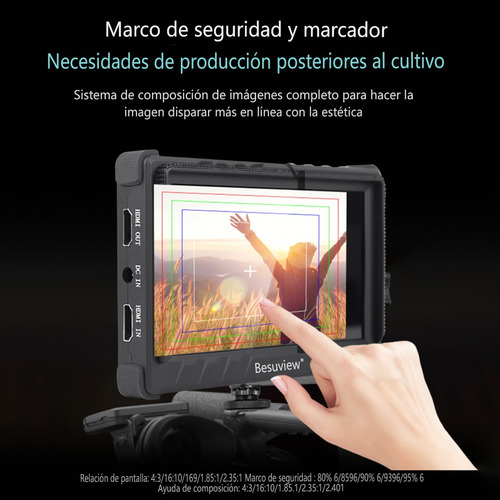Monitor Hdmi Dslr * Cámara 1080 4k Salida Salida Cámara 3d P