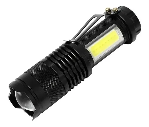 comprar Lampara Táctica Mini Con Cob 3000 Lumens Recargable Con Clip