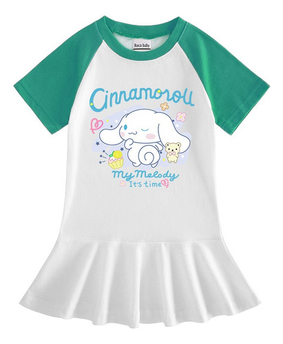 Vestido De Chica De Media Manga Cinnamoroll