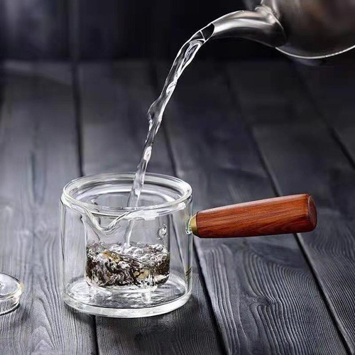 Qk Bule Vidro Borosilicato Chaleira 500ml Com Cabo