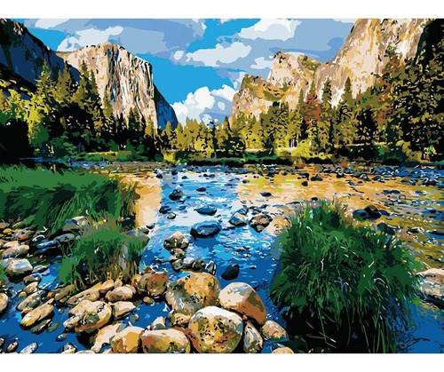 Pinta Por Números Diy Yosemite National Park Tocare